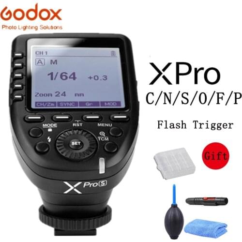 Godox XPro-C/N/S/F/O/P Flash Trigger Transmitter with E-TTL II 2.4G Wireless X System HSS for Canon Nikon Sony Fuji DSLR Camera