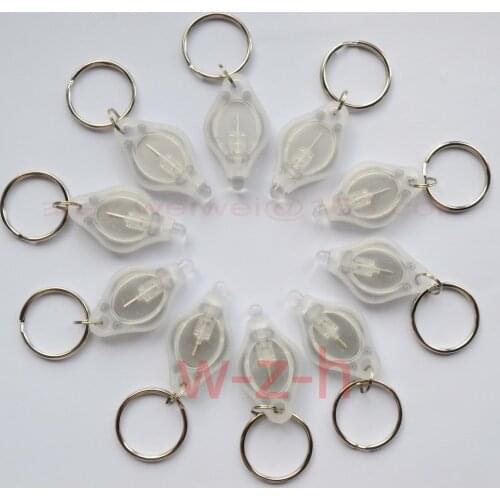 High quality 500pcs Mini white light 22000mcd LED Flashlight Keychain Torch Gift Toys+ DHL Free shipping