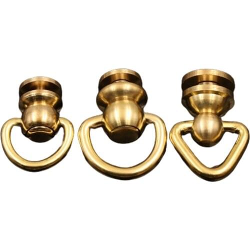 4pcs Brass Riv ets Purse Ball Studs Stud Screw DIY Leather Collar Handbag
