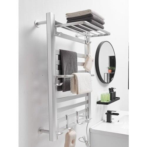 Bathroom Accessories Electric Bath Towel Warmer Heating Towel Shelf Rack Household 55℃ Thermostatic Towel Dryer Shelf Heater