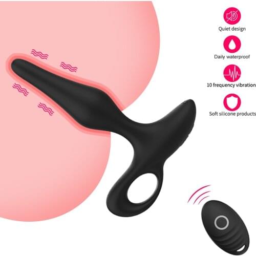 Anal Plug Remote Control Prostate Stimulator Male Gay Sex ToyS Silicone Dildo USB Charging Butt Plug Adult Product for Woman Man