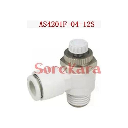 AS4201F-04-12S Speed Control Valve With One-Touch Fitting Elbow Type Lot Of 5 SMC Type