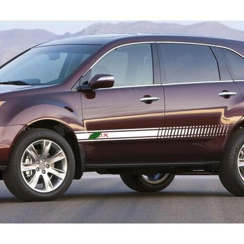 Car Racing Sports Long Stripe Sticker for Acura Mdx Vinyl Film Decals Automobile Decoration Car Stickers Auto Accessories