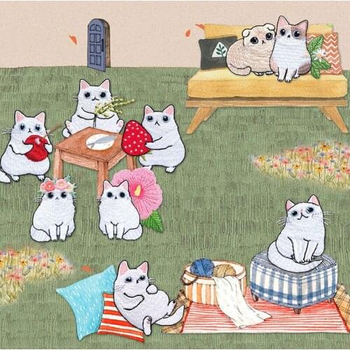 Chainho,Embroidery Patch,Cloth Sticker,Applique Ironing For Cloth/Jeans/Bags/Shoes,DIY Accessories,Cartoon Series,1pcs 19EM018
