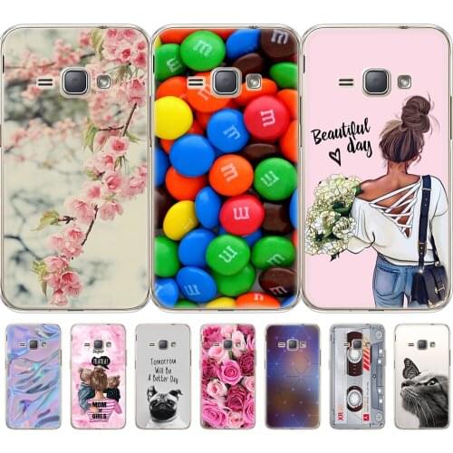 Case for Samsung Galaxy J1 2016 phone cover soft J120 J120F SM-J120F back cover 360 full protective printing transparent coque