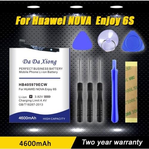DaDaXiong 4600mAh HB405979ECW Battery for Huawei NOVA CAZ-AL10 CAZ-TL00 Enjoy 6S phone Battery