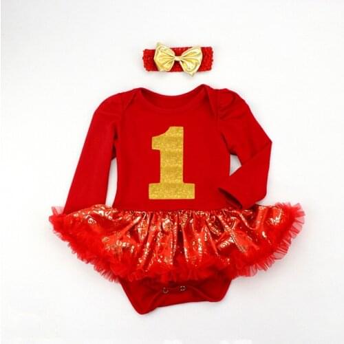 Childrens clothing factory high quality baby and childrens harclothes dress long sleeve red sequins bronzing