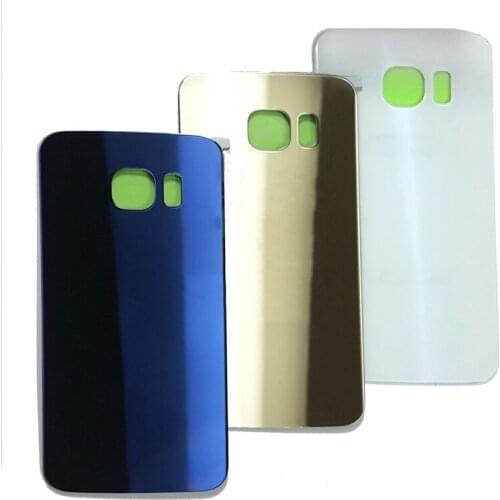 For Samsung Galaxy S6 S6 edge back glass battery cover shell for Samsung Galaxy G925F G920F G928F replacement battery rear cover