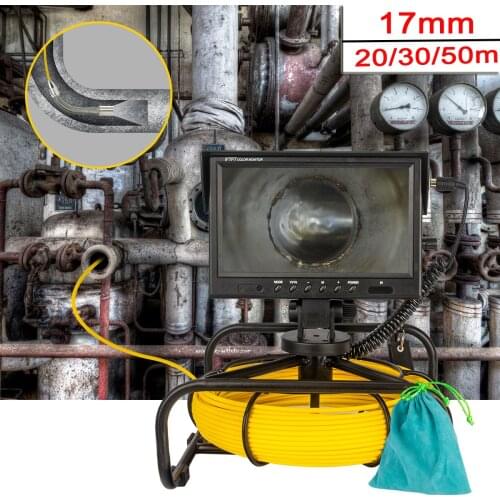 Free DHL 17mm lens Pipe Pipeline Inspection Camera Drain Sewer Industrial Endoscope Video Recording DVR Snake endoscope cam