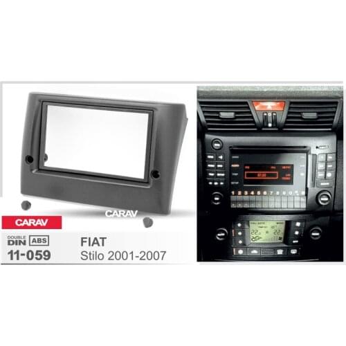 2Din Radio Fascia for FIAT Stilo 2001-2007 Stereo Panel Mounting Installation Dash Kit Trim Frame CARAV 11-059