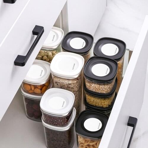 Snacks Spices Nuts Cereal Sealed Can Storage Box Food Sealing Tank Keep Fresh Container Practical Transparent Household Kitchen
