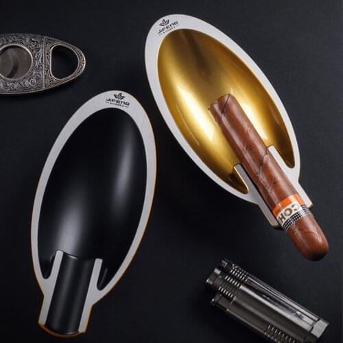 Creative Design Cigar Ashtray Luxury Titanium Holder Colorful Smoking Accessory