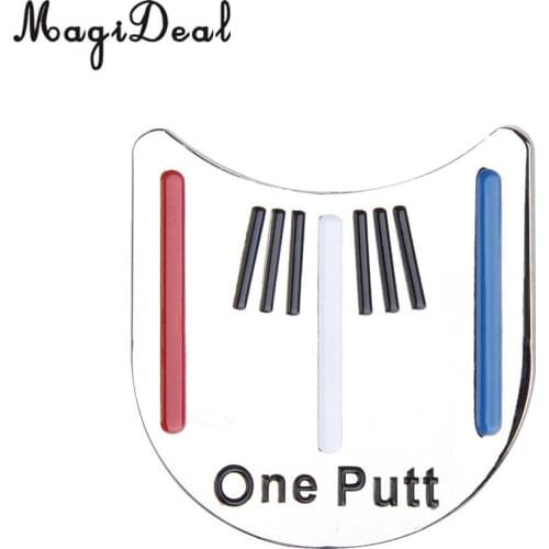 MagiDeal Professional 1Pc Golf Putting Alignment Tool Golf Marker With Hat Clip Kit for Golf Training Aid Accessory Golfer Gifts