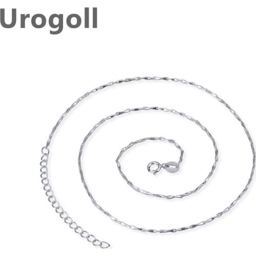Fashion Sterling Silver Chain Jewelry Genuine Pure 925 Silver Chains Necklaces For Women Chain Necklace Link Chain