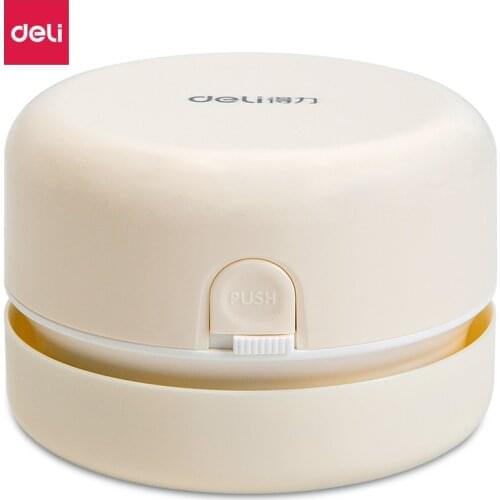 Deli Desk Set Portable Desktop Cleaner Mini Desk Vacuum Cleaner for School Classroom School Office Supplies 18880