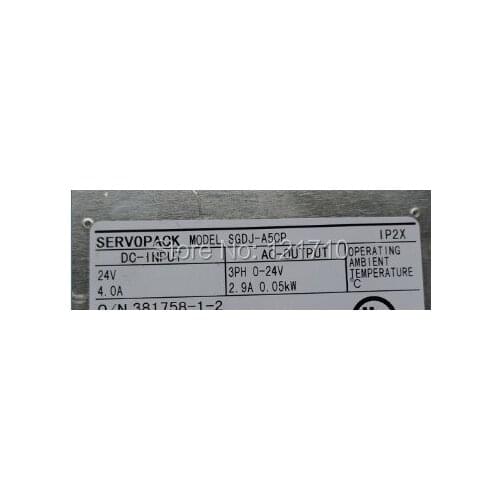 Industrial YASKAWA SERVOPACK SGDJ-A5CP IP2X DF0200063-E0 SGDJ-CA03CPA SGDJ-CBA5CA REV.E