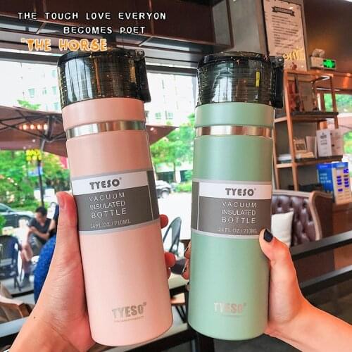 Korean-Style Simple Large-Capacity Vacuum Cup Sports Vacuum 304 Stainless Steel Flask Large Capacity