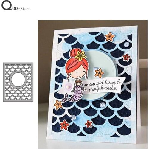 Scale Background Box Cutting Dies Stamps Dies Scrapbooking Mold Cut Handmade Tools DIY Craft Decoration 2020 New Metal Dies