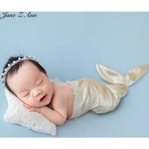 Mermaid Tail Newborn Baby Theme Shooting Costume Newborn Photography Props