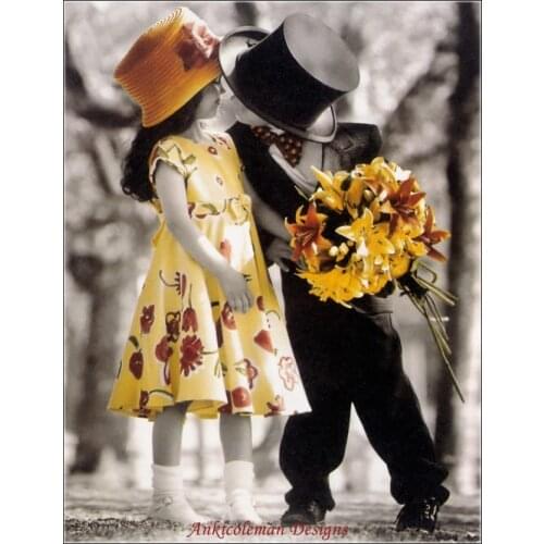 Counted Cross Stitch Kits Needlework Embroidery Crafts 14 ct Aida DMC Color DIY Arts Handmade Home Decor - A Walk In The Park 2