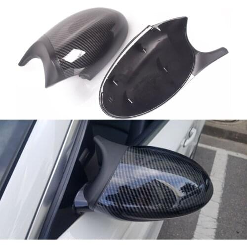 Car Styling Black Carbon Fiber for BMW E81 E82 E87 E88 Pre-LCI E90 E91 E92 E93 LCI M3 Style Rearview Mirror Cover Caps