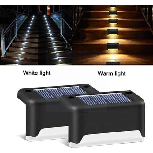 Led Solar Lamp Stair Outdoor Lights Waterproof Light Fence Wall Step Light Lights Deck Solar Garden Balcony Landscape F0b0