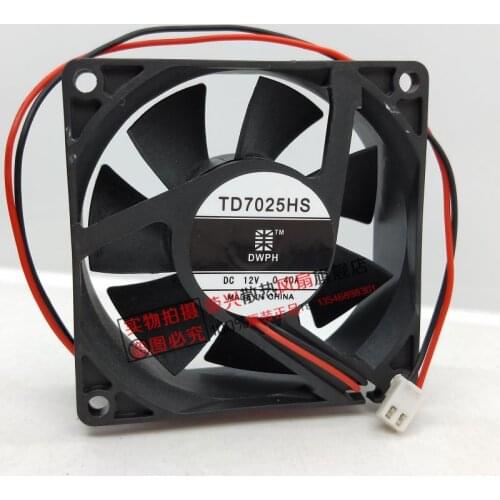 DWPH TD7025HS Server Cooling Fan DC 12V 0.4A 70x70x25mm 2-wire