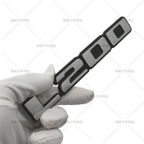 1 pcs 3D ABS L200 Emblem Decals Badge Car Stickers Car Styling For Mercedes Benz Mitsubishi Pajero Lancer Outlander Triton L200