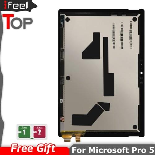 For Microsoft surface pro 5 Model 1796 LP123WQ1 lcd display touch screen glass sensor digitizer tablet assembly With Frame