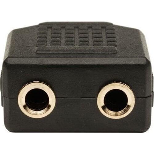 3.5mm Stereo Plug to 2 x 3.5mm Stereo Jack Splitter Adaptor,Gold Plated.New