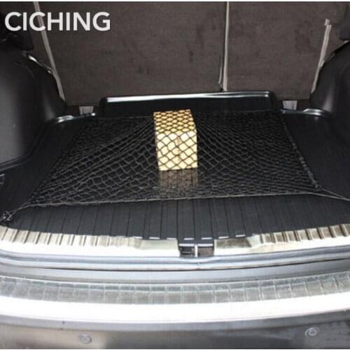 Car styling Nylon Car Trunk Storage Elastic Mesh Net 4 Hooks For Volkswagen VW T-Roc Tiguan 1 2 Allspace Touareg Accessories