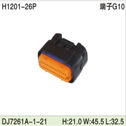 Free shipping 50pcs DJ7261A-1-21 26Pin 1mm AMP Car Electrical Wire Connectors for VW,BMW,Audi,Toyota,NISSAN AND other