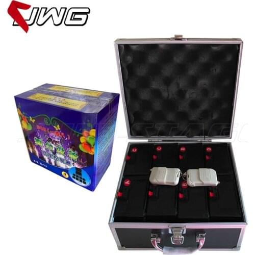 Free Shipping Double Remote Control Wireless 8 Cues Receiver Firework Fountain Base Machine Stage Wedding Equipment