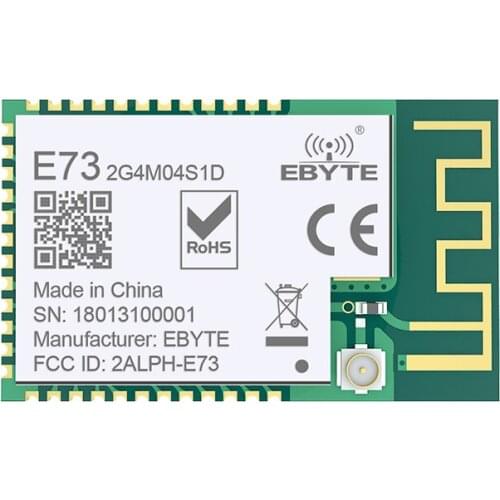 Bluetooth Wireless Module E73-2G4M04S1D Micro-size Long Range Low Power Consumption With Dual Antenna PCB And IPEX