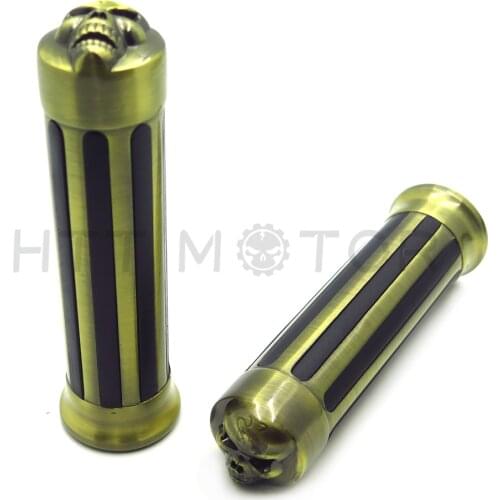 Bronze Grips 1" 25mm Handlebar For Harley Davidson XL 883 Touring Dyna Fat boy Street Aftermarket Free Shipping Motorcycle Parts