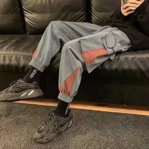 2021 Men Multi-pocket Harem Hip Pop Pants Trousers Streetwear Sweatpants Hombre Male Casual Fashion Cargo Pants Men