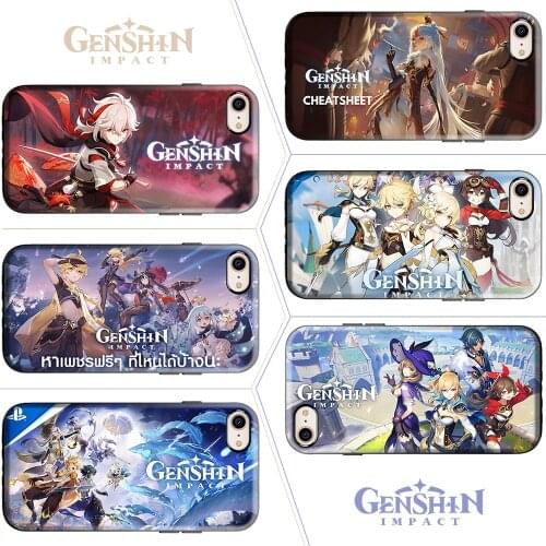 Genshin impact Albedo Ganyu Kaedehara Kazuha Phone Case for iPhone 11 12 13 pro mini XS max 7 8 plus XR X SE 2020 Game Funda