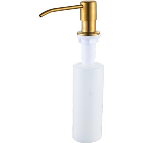 Bathroom accessories stainless steel brushed gold Soap Pump Liquid Lotion Gel Dispenser