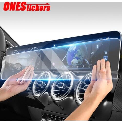 For Mercedes Benz CLA B Class C118 W247 CLA180/200/220/250 2020+ 10.25Inch Car Navigation Screen Tempered Glass Protector Film