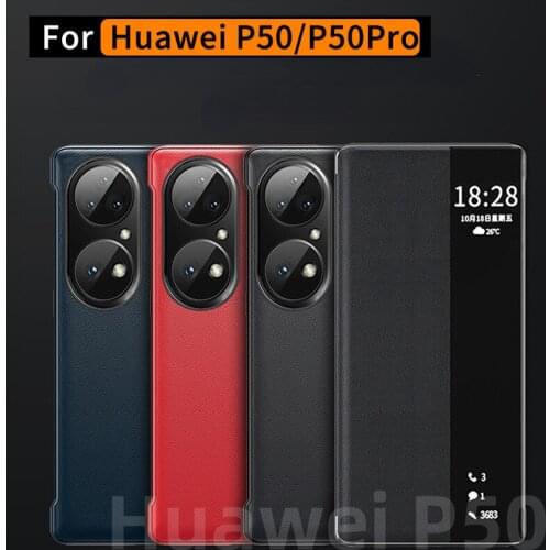 Huawei P50pro Flip Leather Case Sleep Protective Cover Huawei P50 Drop-Resistant Phone Case