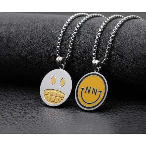 Fashion simple pendant necklace men and women hip-hop wild couple hanging jewelry