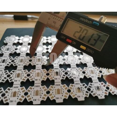 Circuit Board 20mm Aluminum Substrate 5050 Four-color RGBW Cree XML-RGBW Semiled-RGBW Hexagonal Aluminum PCB