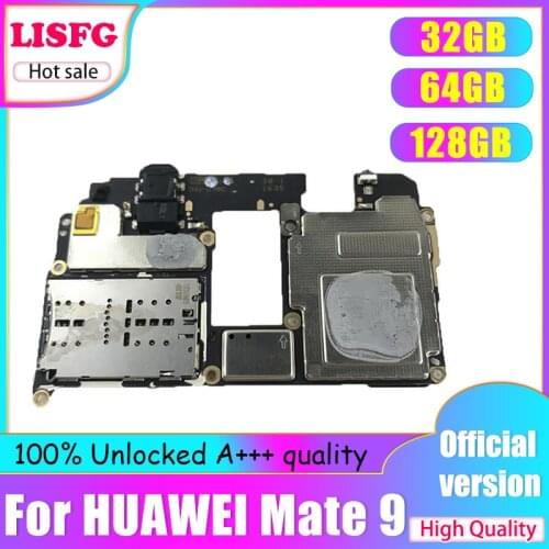 Original Unlocked Working For HUAWEI Mate 9 Motherboard Circuit Board,Replacement For HUAWEI Mate 9 Logic Board With Full Chips