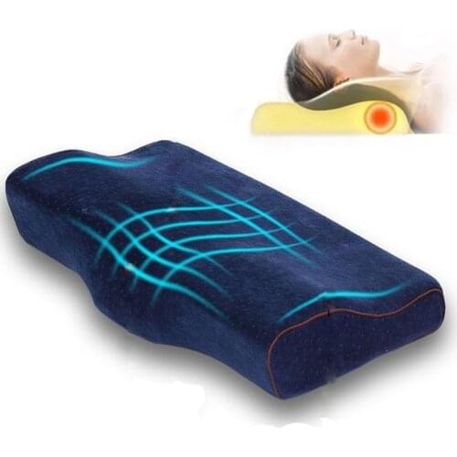 Orthopedic Memory Foam Pillow 50x30cm Slow Rebound Soft Memory Slepping Pillows Butterfly Shaped Relax The Cervical For Adult