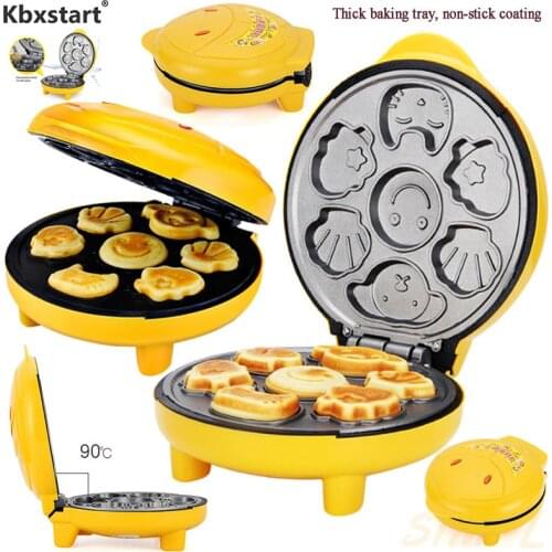 220V Household Auto Cake Maker Portable Breakfast Machine Pancake Bread Machine Double-sided Baking Brotmaschine Kuchenmaschine