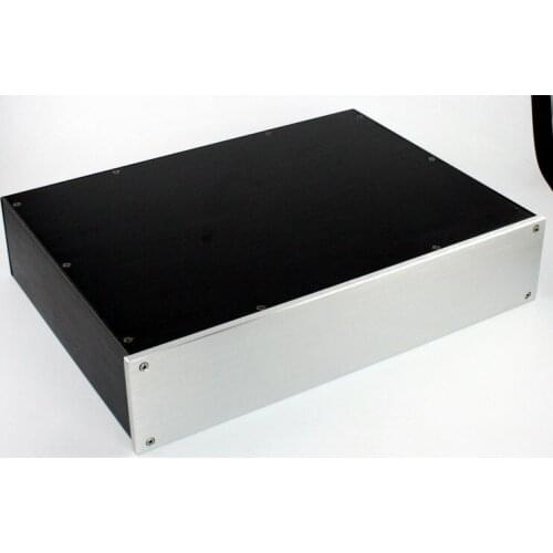 Size: D310 W425 H92 All Aluminum Preamp Chassis Power Amplififer Case DIY Aluminum Box WA47