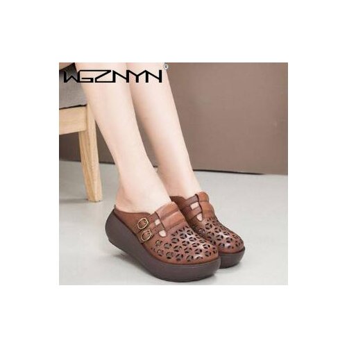 Sandalias Mujer Summer Sandals Women Shoes Women Summer Footwear Hollow Round Toe Flip Flops Beach Shoes Platform Ladies Sandals