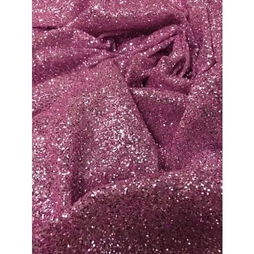 Sexy ZH-11223 French net Lace Fabric for party dress glued glitter sequin lace fabric