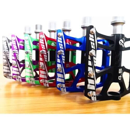 SHANMASHI 4.5 Carbon Fiber Tube Three Bearings Bicycle Anti-slip Ultralight Pedal Aluminum Alloy Road Mountain Bike Pedal