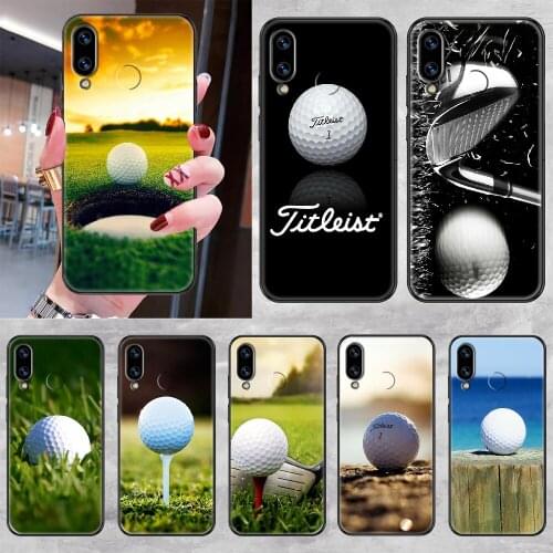 Sport Golf Ball Phone case For Huawei Honor 6 7 8 9 10 10i 20 A C X Lite Pro Play black fashion coque 3D shell pretty bumper